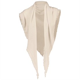 Allude Triangle Cashmere Tørklæde, Cream